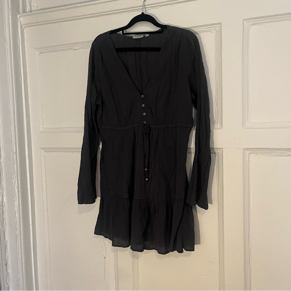 Athleta grey light cotton dress